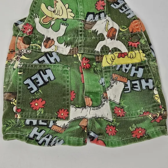 Vintage Hee Haw overall shorts kids 12 months ( see measurements)