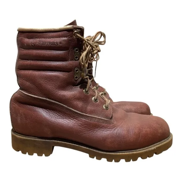 Vintage Herman Survivors Leather Logging Style Boots
