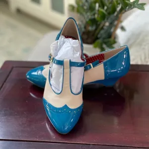 Vintage Inspired Patten Leather  Baby Jane Shoes sz.8