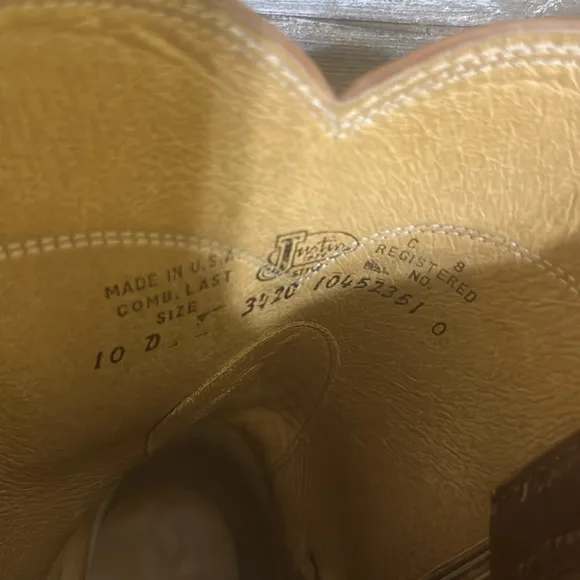 Vintage Justin roper boots