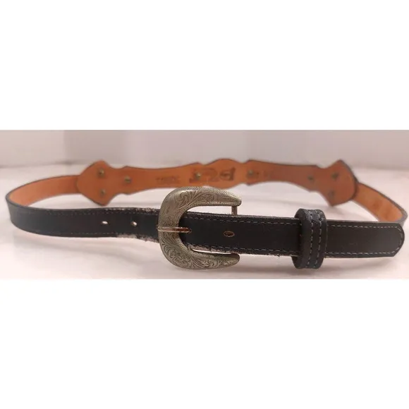 Vintage Justin Ropers Grey Kipskin‎ Leather Boots Size 3 1/2 D and Matching Belt