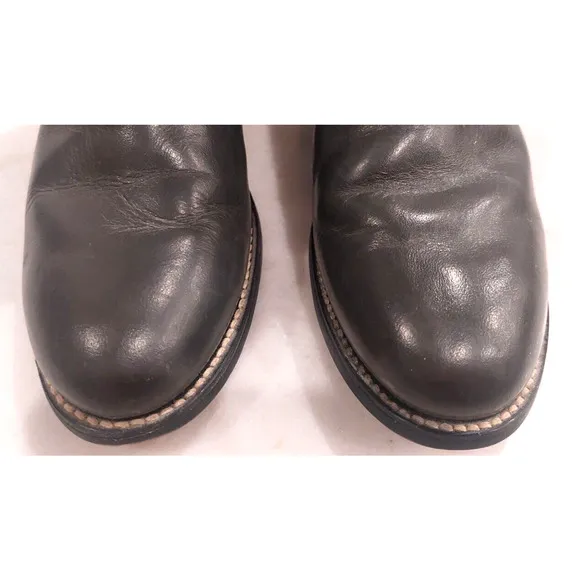Vintage Justin Ropers Grey Kipskin‎ Leather Boots Size 3 1/2 D and Matching Belt