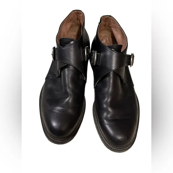 Vintage KF Ltd Men’s Black Leather Monk Strap Chukka Boots Size 9.5M​​​