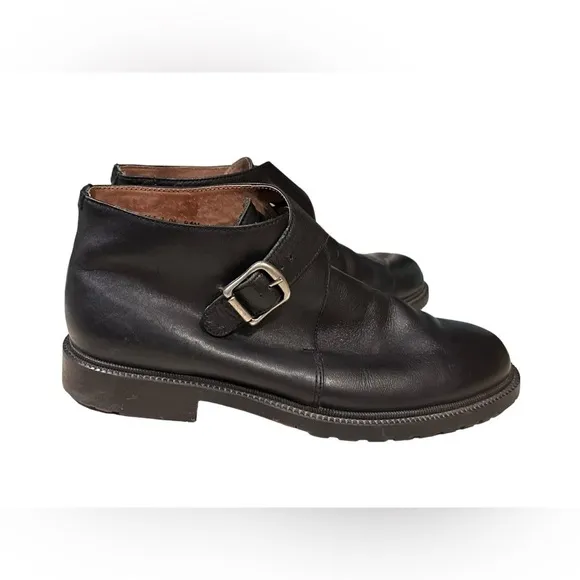 Vintage KF Ltd Men’s Black Leather Monk Strap Chukka Boots Size 9.5M​​​