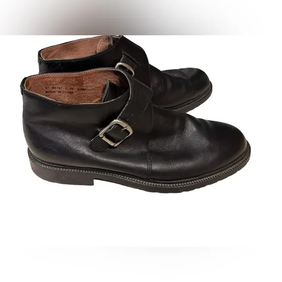 Vintage KF Ltd Men’s Black Leather Monk Strap Chukka Boots Size 9.5M​​​