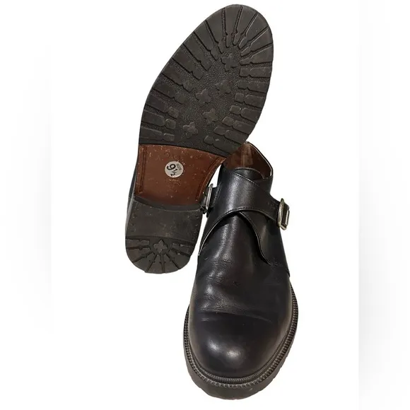 Vintage KF Ltd Men’s Black Leather Monk Strap Chukka Boots Size 9.5M​​​