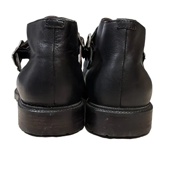 Vintage KF Ltd Men’s Black Leather Monk Strap Chukka Boots Size 9.5M​​​