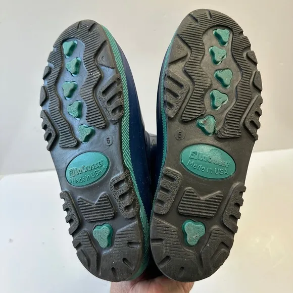 Vintage LaCrosse Winter Snow Boots Insulated Waterproof Blue Teal Kids Size 5