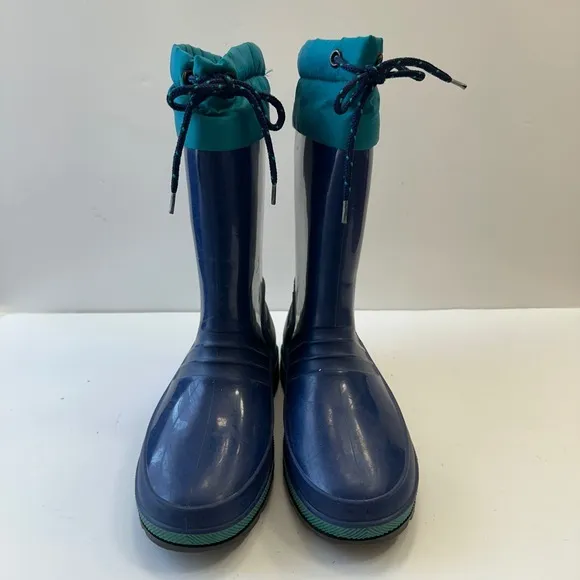 Vintage LaCrosse Winter Snow Boots Insulated Waterproof Blue Teal Kids Size 5