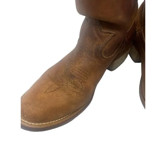 Vintage Larado Cowboy Boots Brown Leather Western Shoes USA Made 19051 SZ 8 D