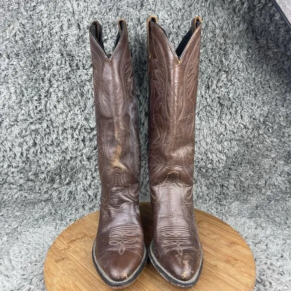 Vintage Laredo Cowgirl Western Leather Boots Women's 7 M