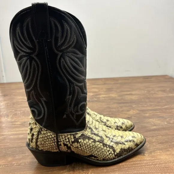 Vintage Laredo Womens Cowgirl Western Exotic Snake Skin Boots Style #956 Sz 9 M