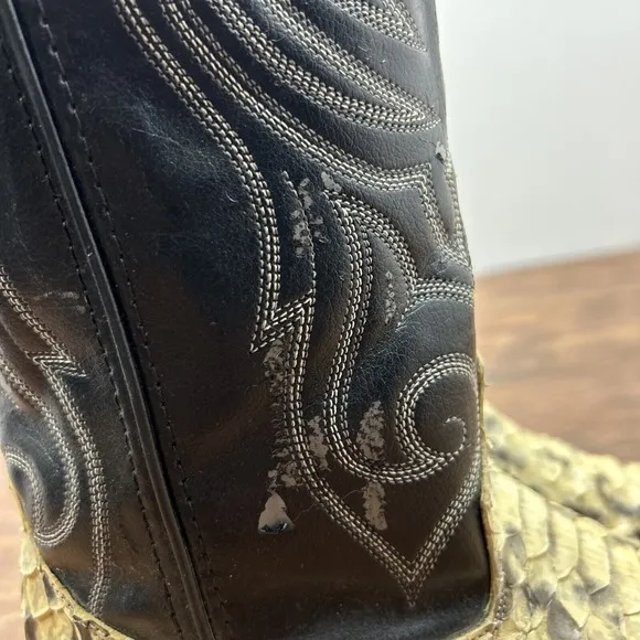 Vintage Laredo Womens Cowgirl Western Exotic Snake Skin Boots Style #956 Sz 9 M