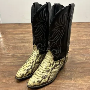 Vintage Laredo Womens Cowgirl Western Exotic Snake Skin Boots Style #956 Sz 9 M
