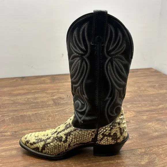 Vintage Laredo Womens Cowgirl Western Exotic Snake Skin Boots Style #956 Sz 9 M