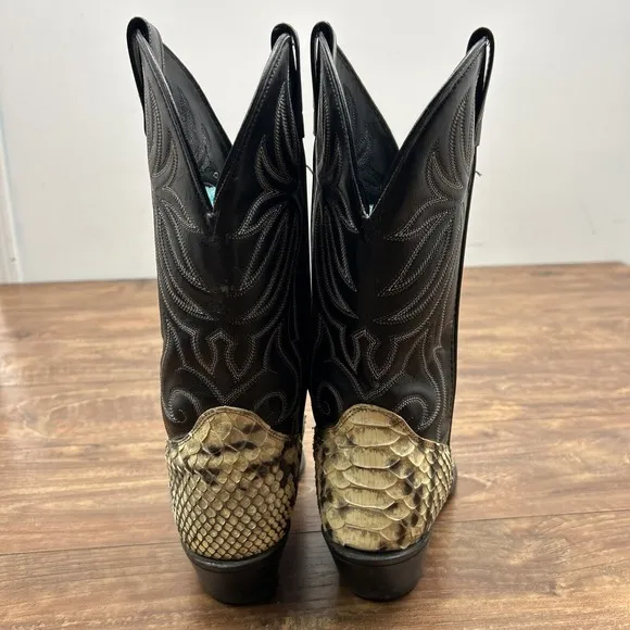 Vintage Laredo Womens Cowgirl Western Exotic Snake Skin Boots Style #956 Sz 9 M