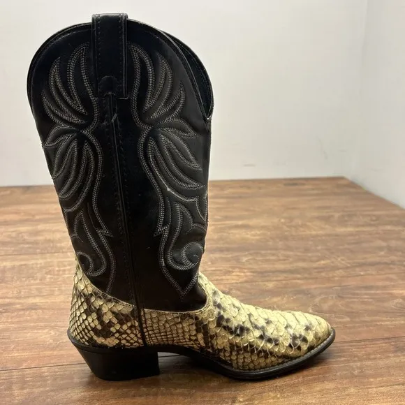 Vintage Laredo Womens Cowgirl Western Exotic Snake Skin Boots Style #956 Sz 9 M