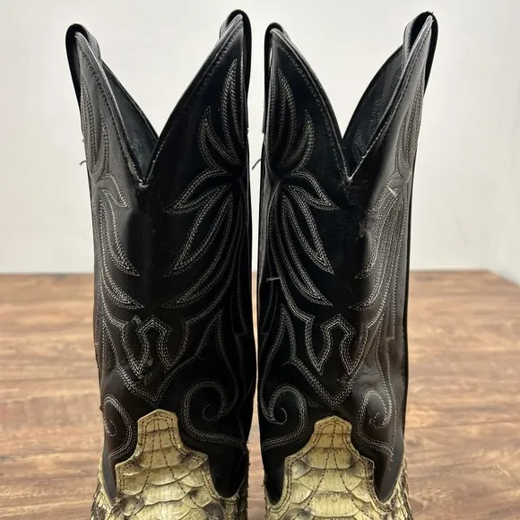 Vintage Laredo Womens Cowgirl Western Exotic Snake Skin Boots Style #956 Sz 9 M