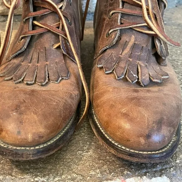 Vintage Leather Justin Roper Boots