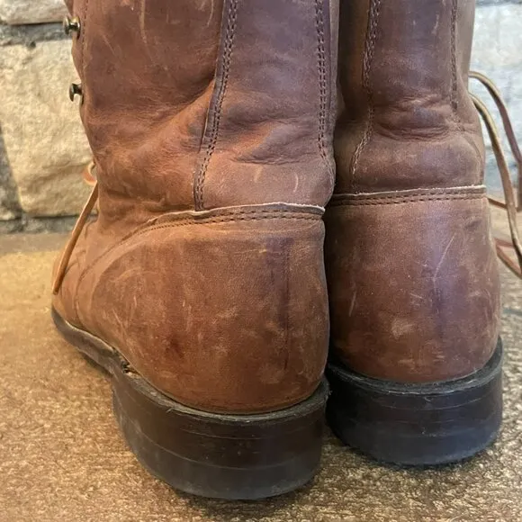 Vintage Leather Justin Roper Boots