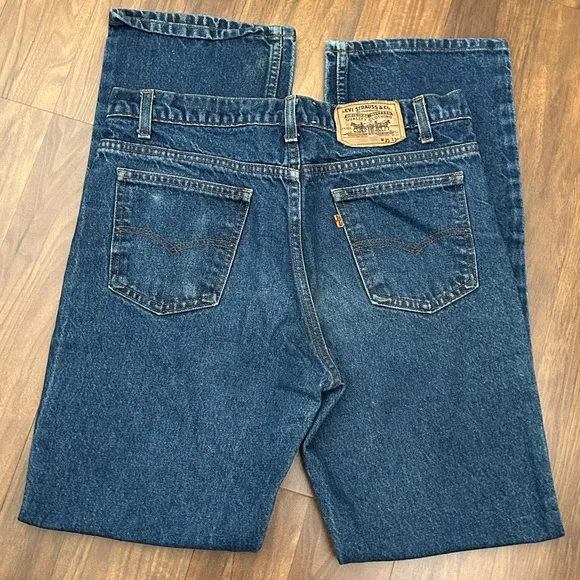 Vintage Levi's 517 Orange Tab Jeans W35 L34  90s 80s Made in the USA