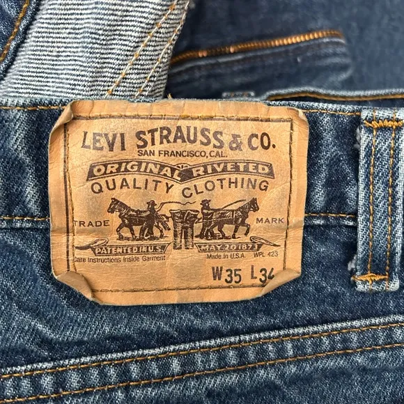 Vintage Levi's 517 Orange Tab Jeans W35 L34  90s 80s Made in the USA