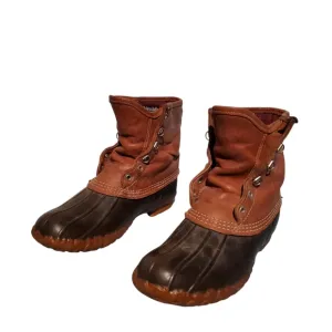 Vintage L.L. Bean Maine Hunting Shoe Lace-Up Boots Women's Size 9M, USA