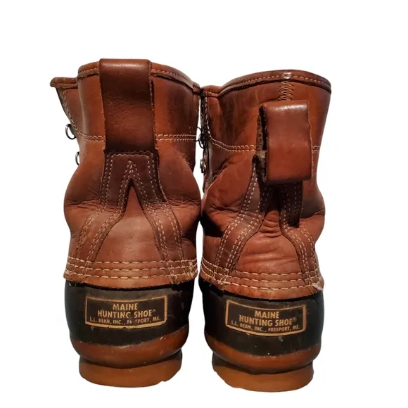 Vintage L.L. Bean Maine Hunting Shoe Lace-Up Boots Women's Size 9M, USA