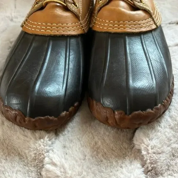 Vintage LL Bean Original Maine Hunting Shoe Leather Duck 3 Hole USA