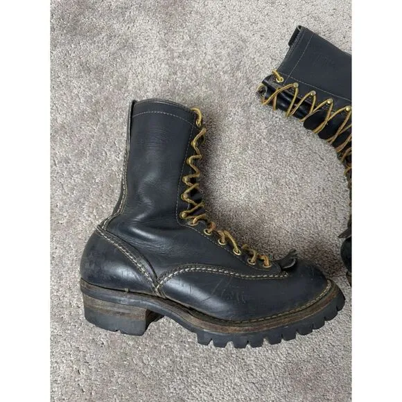 Vintage‎ Mens Boots WESCO 3500 Jobmaster lug sole, Made In USA, Size US 7.5D