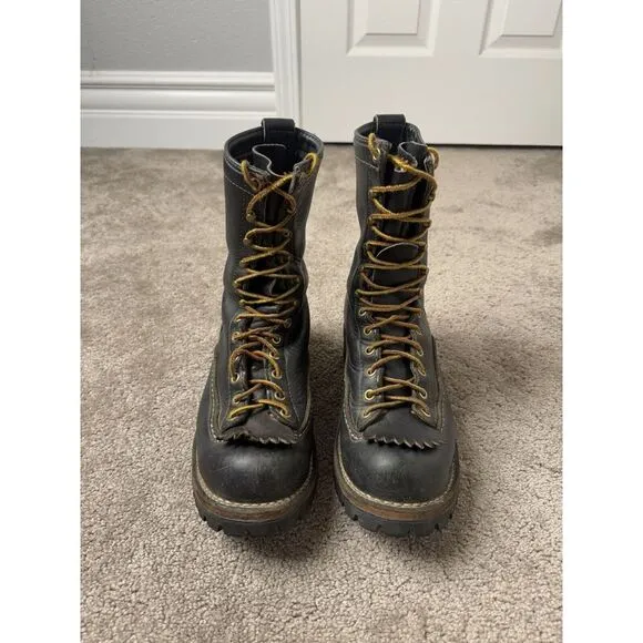 Vintage‎ Mens Boots WESCO 3500 Jobmaster lug sole, Made In USA, Size US 7.5D