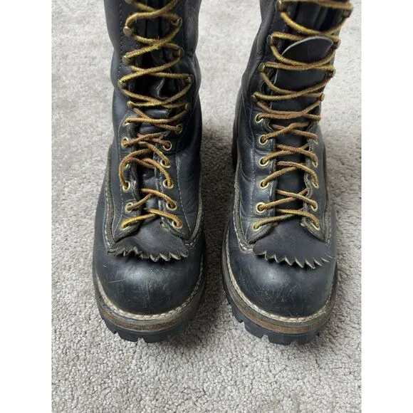 Vintage‎ Mens Boots WESCO 3500 Jobmaster lug sole, Made In USA, Size US 7.5D