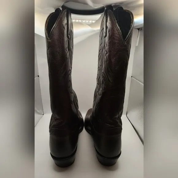 Vintage Men's Justin Boots 2414 Size 9.5 Dark Cherry