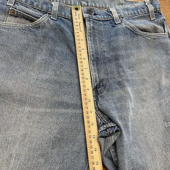 Vintage Men's Levis 38x32 Jeans 20517-0217 Saddleman‎ Bootcut Orange Tab