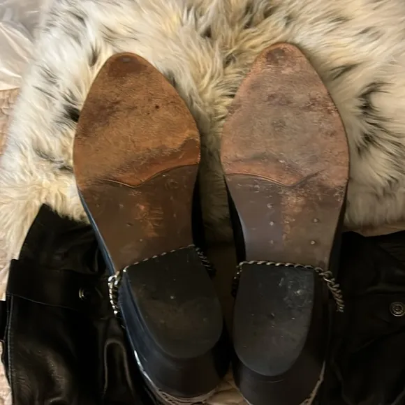 Vintage Men’s Paolo Fellicce Black Leather Southwestern Dingo Boots Sz 11