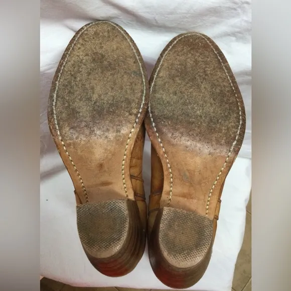 Vintage Miss Capezio Marbled Leather Butterfly Boots  7 1/2 size