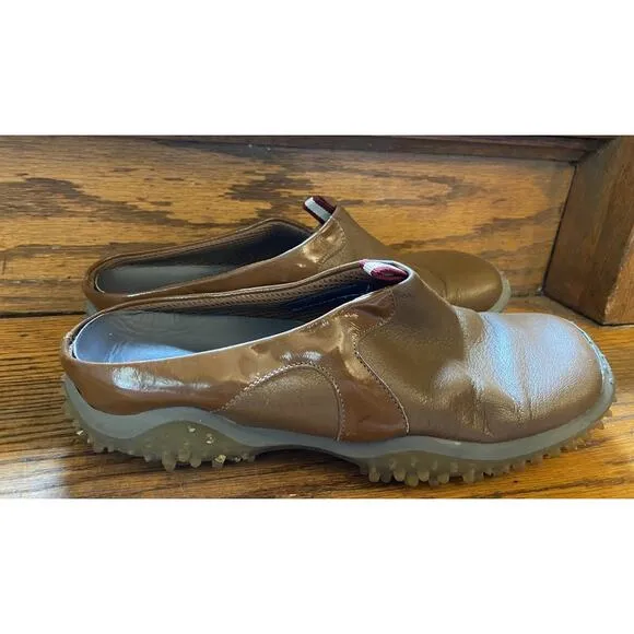 Vintage Miu Miu PRADA Italy Leather mules clogs Men’s US Size 8, UK 7