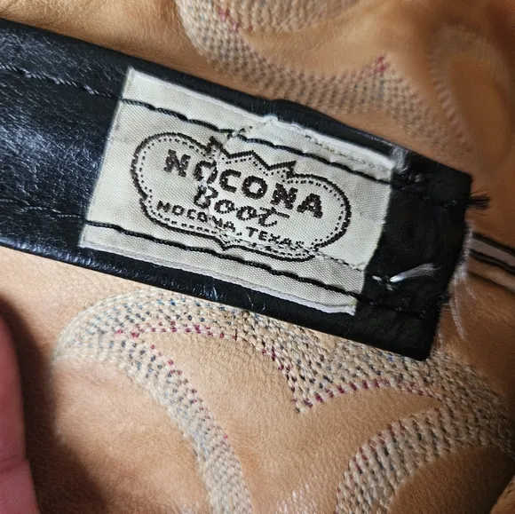 Vintage Nocona 4320C Mens Black Snakeskin Cowboy Western Pull On Boots Size 10 D
