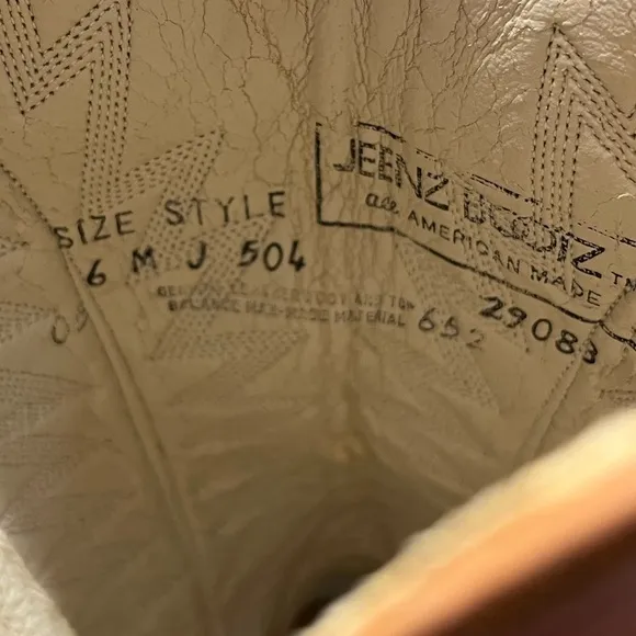 Vintage NOS Jeenz Western Bootz