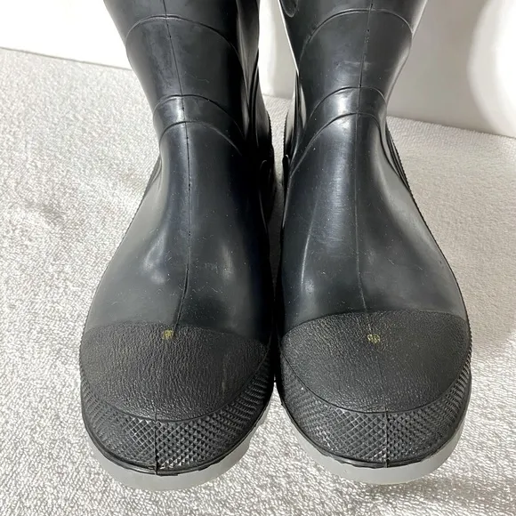 Vintage Onguard Industries Black Polyblend Rubber Boots Rain Boots 8