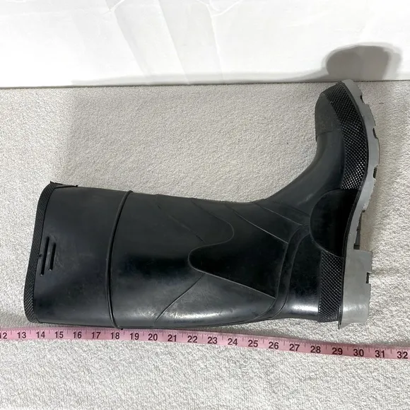 Vintage Onguard Industries Black Polyblend Rubber Boots Rain Boots 8
