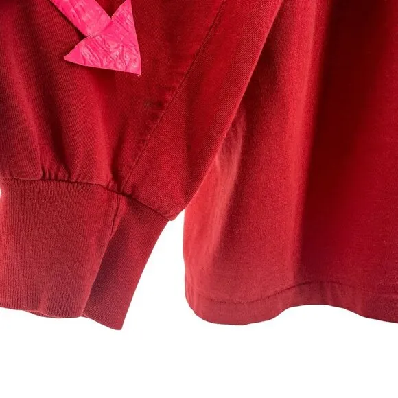 Vintage Polo Bear By Ralph Lauren Red Graphic Long Sleeve T-Shirt Mens XL
