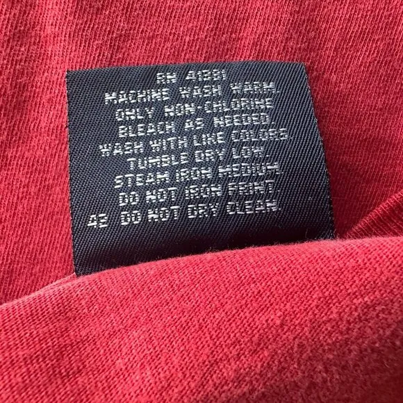 Vintage Polo Bear By Ralph Lauren Red Graphic Long Sleeve T-Shirt Mens XL