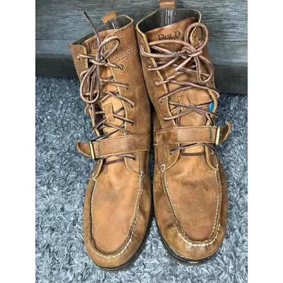 Vintage Polo Ralph Lauren Men’s Size 14D Ranger Brown Suede Leather Boots