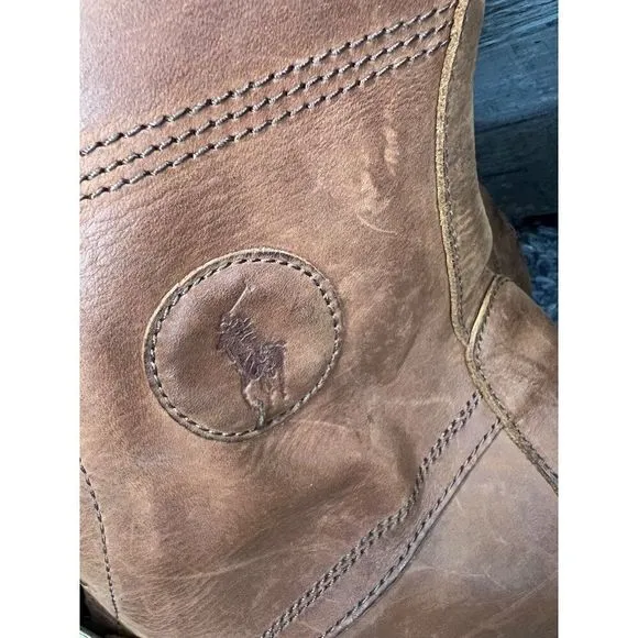 Vintage Polo Ralph Lauren Men’s Size 14D Ranger Brown Suede Leather Boots