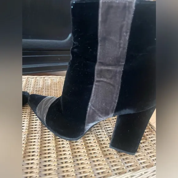 Vintage PRADA Black and Brown Ankle Boots SIZE 35.5