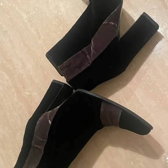 Vintage PRADA Black and Brown Ankle Boots SIZE 35.5
