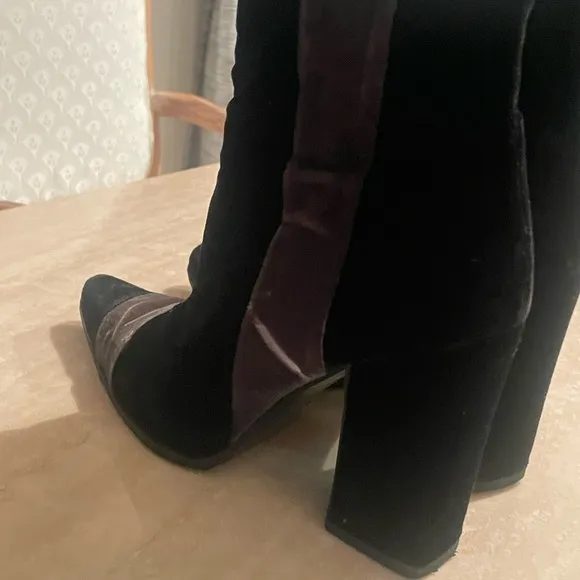 Vintage PRADA Black and Brown Ankle Boots SIZE 35.5
