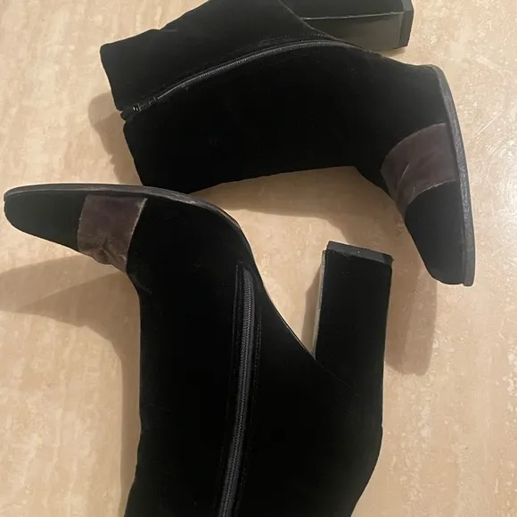 Vintage PRADA Black and Brown Ankle Boots SIZE 35.5
