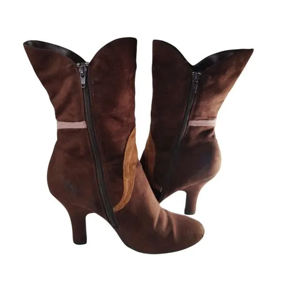 Vintage predictions Y2K Brown Boots sz 8